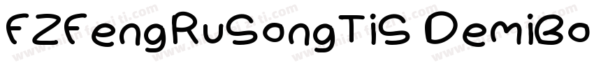 FZFengRuSongTiS DemiBold字体转换
